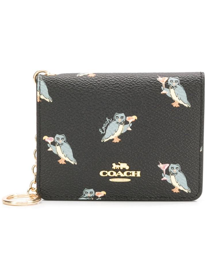 Coach Printed Small Wallet - Black