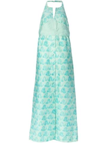 Courrèges Pre-owned Printed Evening Dress - Blue