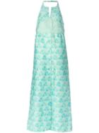 Courrèges Pre-owned Printed Evening Dress - Blue