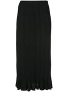 Proenza Schouler Plissé Knit Skirt - Black