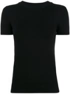 Joostricot Black Slim Fit Knitted T Shirt