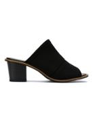 Serpui Panelled Mules - Black