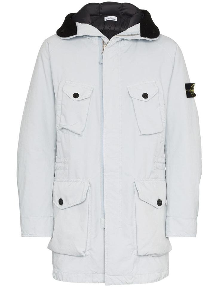 Stone Island David-tc Parka Coat - Grey