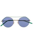 Fendi Eyewear Round Sunglasses - Green