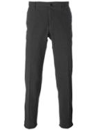 Incotex Slim Fit Trousers, Men's, Size: 48, Grey, Cotton/spandex/elastane