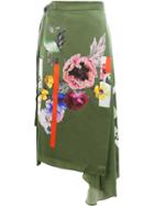 Preen By Thornton Bregazzi Sketchbook Floral Print Skirt - Green