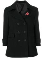 Ermanno Scervino Double-breasted Coat - Black