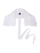 Ann Demeulemeester Removable Pleated Collar - White