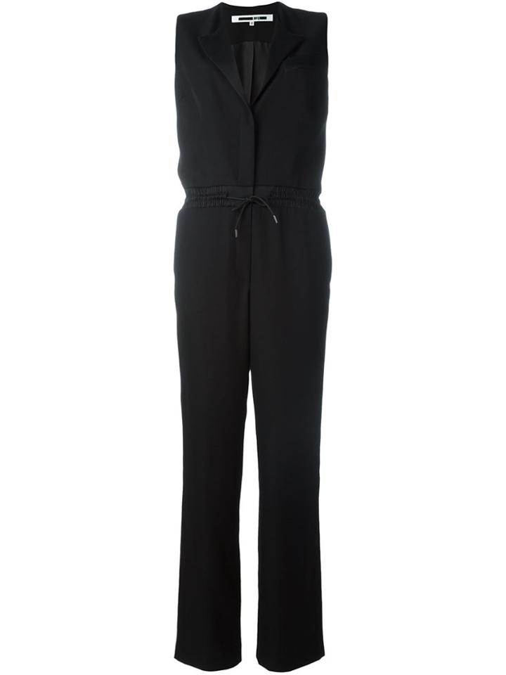 Mcq Alexander Mcqueen Drawstring Jumpsuit - Black
