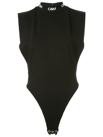 C & M Halterneck Bodysuit - Black