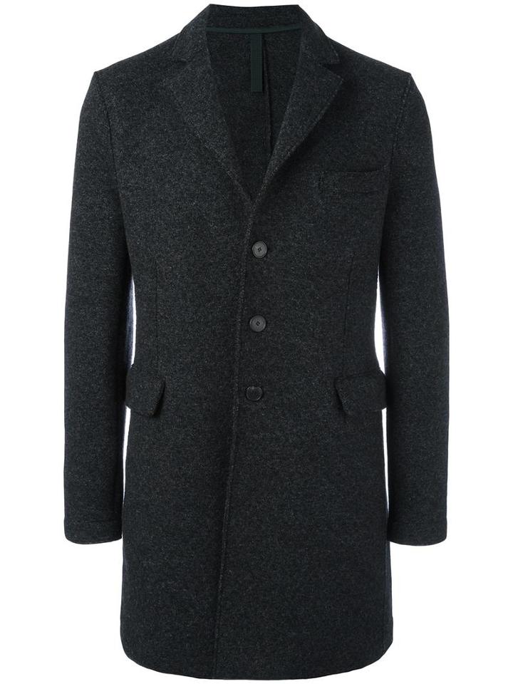 Harris Wharf London Military Chester Coat, Men's, Size: 50, Grey, Virgin Wool