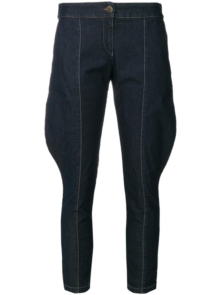 Giorgio Armani Vintage Super Skinny Cropped Jeans - Blue