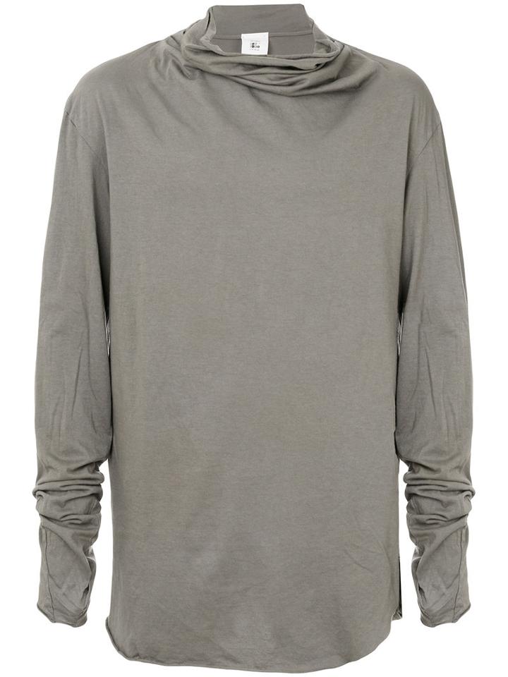 Lost & Found Rooms - High Collar T-shirt - Men - Cotton - M, Green, Cotton