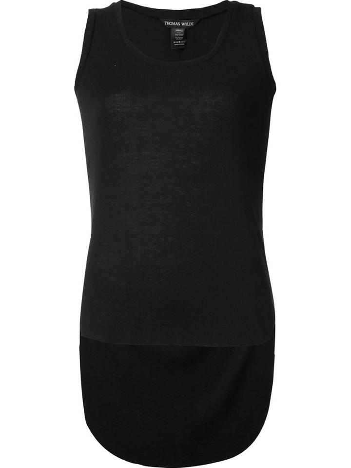 Thomas Wylde 'soul' Tank, Women's, Size: Large, Black, Polyester/rayon