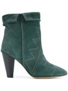 Isabel Marant Dyna Ankle Boots - Green