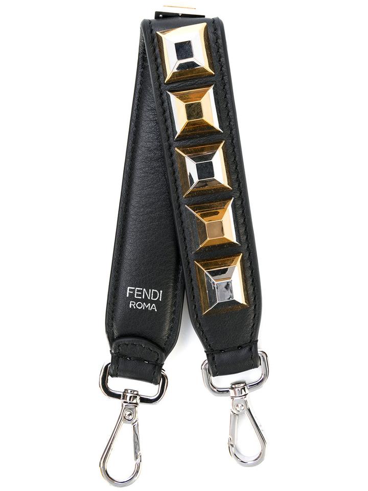 Fendi - Mini Studded Strap You - Women - Calf Leather/metal - One Size, Black, Calf Leather/metal