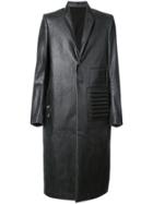 Rick Owens Wet Look Coat - Black