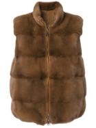 Manzoni 24 Padded Waistcoat - Brown