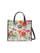 Gucci Floral Print Tote - White