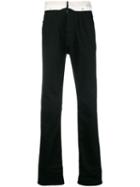 Maison Margiela Contrast Hem Straight Jeans - Black