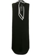 Givenchy Oversized Logo Ascot Dress - Black