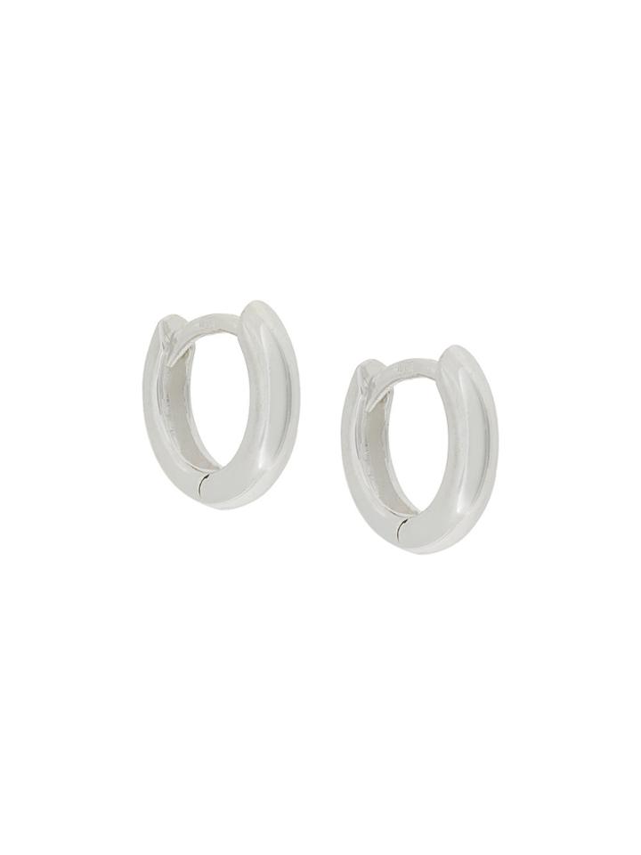 Wouters & Hendrix My Favourtie Small Chunky Hoop Earrings - Metallic