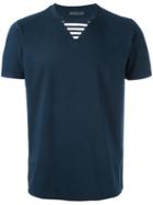 Etro Striped Detail T-shirt, Men's, Size: Xl, Blue, Cotton