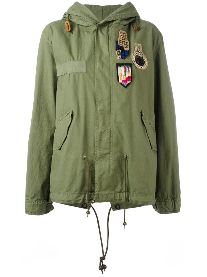 Mr & Mrs Italy - Mini Patched Draparka - Women - Cotton - Xxs, Women's, Green, Cotton