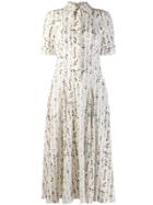 Emilia Wickstead Floral Print Shirt Dress - White