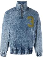 Han Kj0benhavn High Collar Denim Top, Adult Unisex, Size: Medium, Blue, Cotton