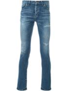 Hl Heddie Lovu Distressed Slim Fit Jeans, Men's, Size: 31, Blue, Cotton/polyurethane
