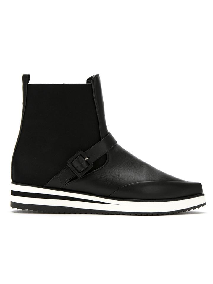 Mara Mac Leather Boots - Black