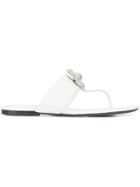 Oscar De La Renta Isla Sandals - White