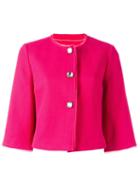 Ermanno Scervino Cropped Jacket, Women's, Size: 44, Pink/purple, Cotton/polyester