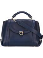 Salvatore Ferragamo Suzanna Shoulder Bag, Women's, Blue, Calf Leather