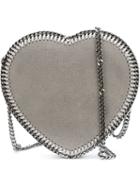Stella Mccartney 'falabella' Heart Crossbody Bag, Women's, Grey