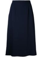 Cityshop Side Slit Skirt, Women's, Size: 36, Blue, Polyester