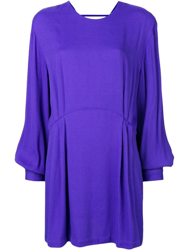 Iro Broken V-back Mini Dress - Pink & Purple