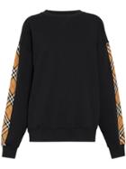 Burberry Vintage Check Detail Sweatshirt - Black