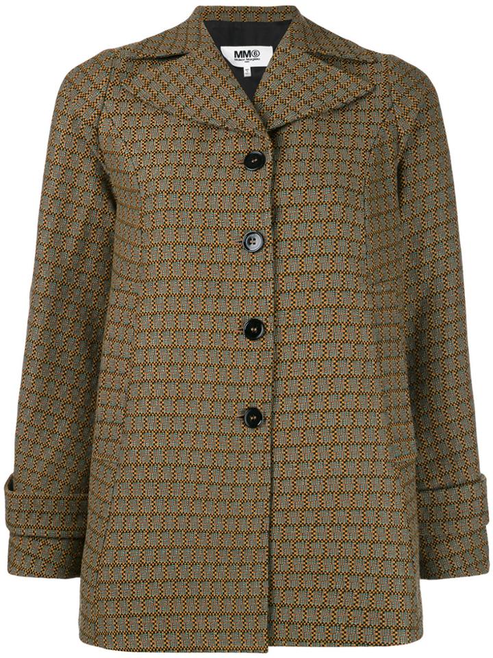 Mm6 Maison Margiela Check Woven Jacket - Multicolour
