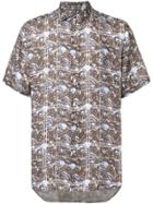 Corneliani Printed Shirt - Brown