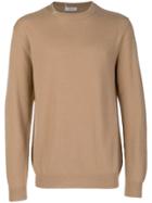 Mauro Grifoni Long-sleeve Fitted Sweater - Brown