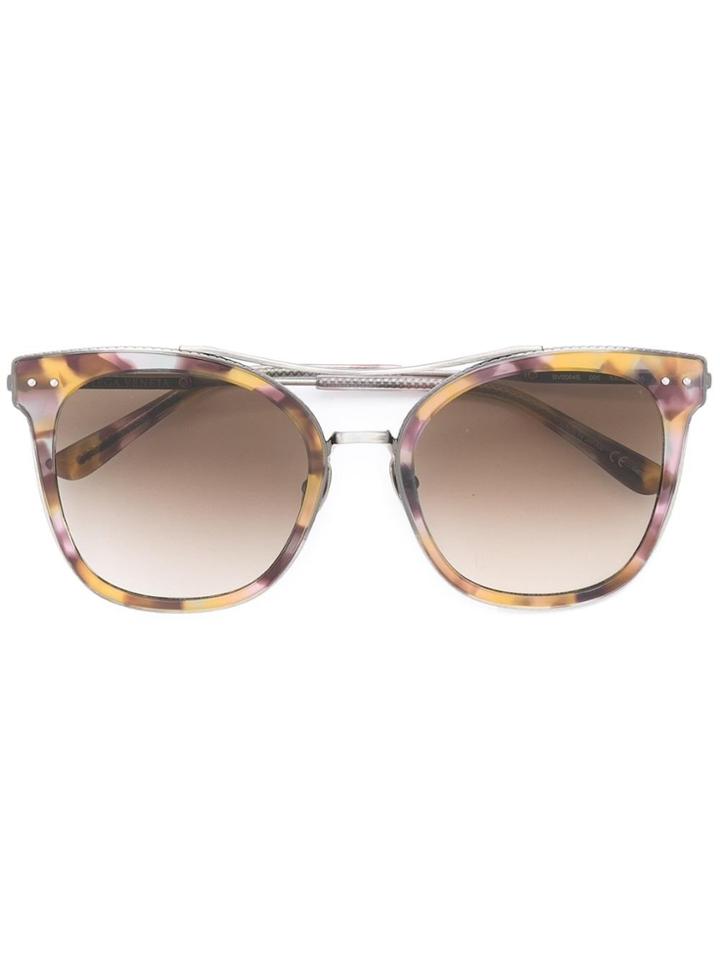Bottega Veneta Eyewear Round Frame Sunglasses - Nude & Neutrals
