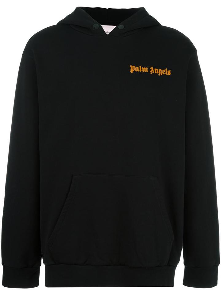 Palm Angels Peace Symbol Hoodie, Men's, Size: Small, Black, Cotton