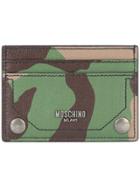 Moschino Camouflage Print Cardholder - Green