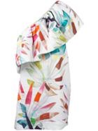 Mara Hoffman One Shoulder Mini Dress, Women's, Size: 0, White, Linen/flax
