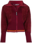 Adidas By Stella Mccartney Zipped Fitted Sweatshirt - Red