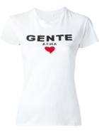 P.a.r.o.s.h. 'gente Roma' Print T-shirt, Women's, Size: Xs, White, Cotton/pvc
