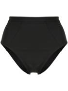 Suboo Chi Chi High Waisted Bikini Bottom - Black