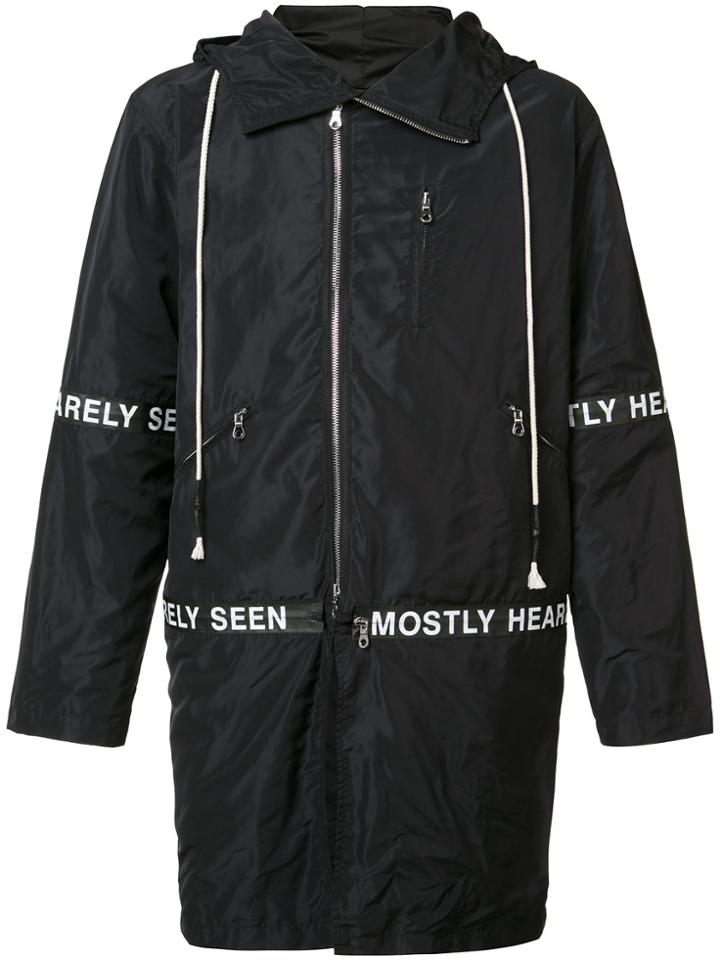 Mostly Heard Rarely Seen Hooded Parka - Black